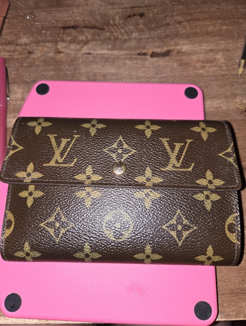 Authentic Louis Vuitton Monogram Tri-Fold Wallet- France 2006